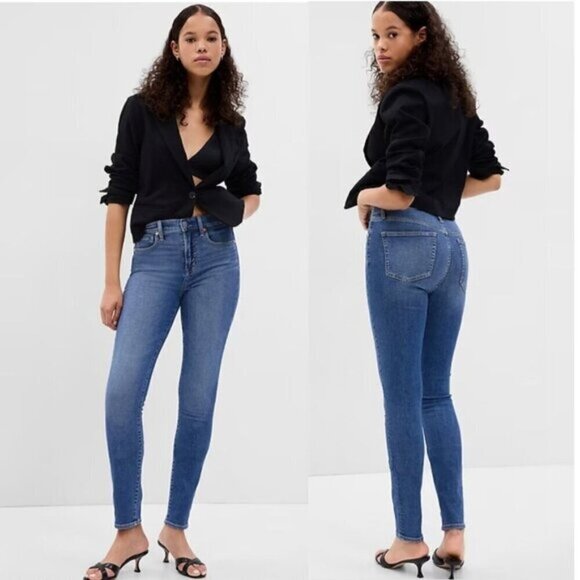 Gap Jeans High Rise True Skinny Jeans Size 27 - Picture 1 of 14
